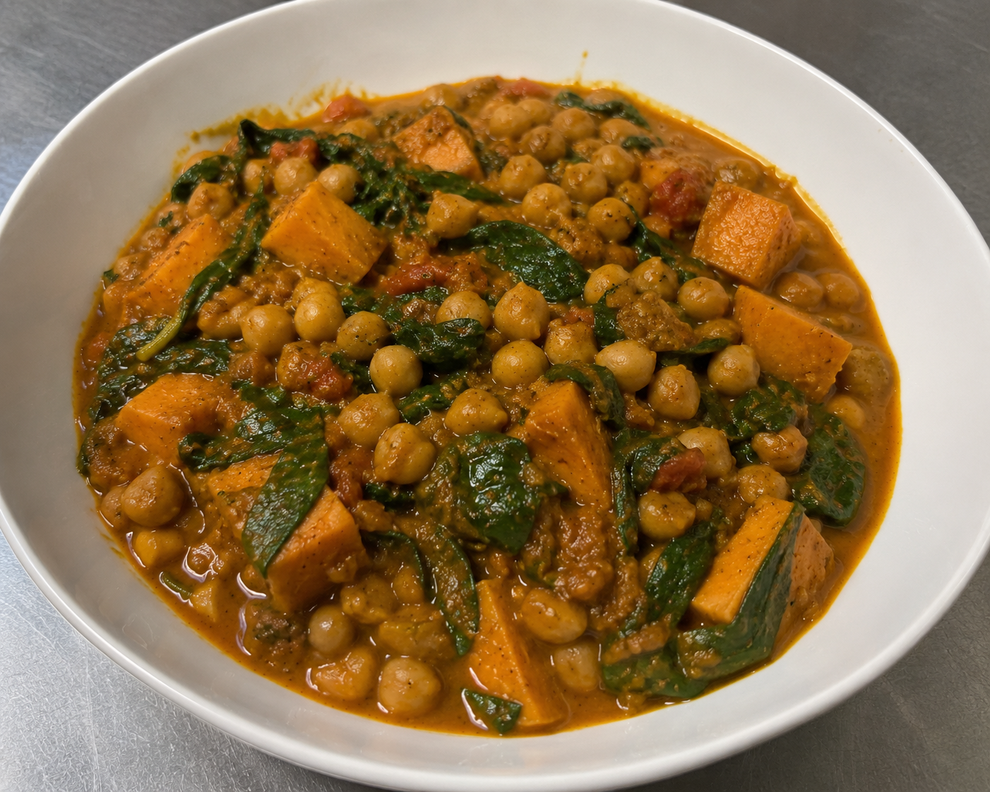 Chickpea, Spinach & Sweet Potato